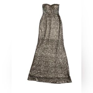 Jump Gold Sequin Maxi Dress for Cocktail Nights